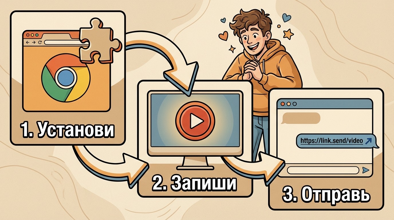 Три шага видео-баг-репорта: установи, запиши, отправь